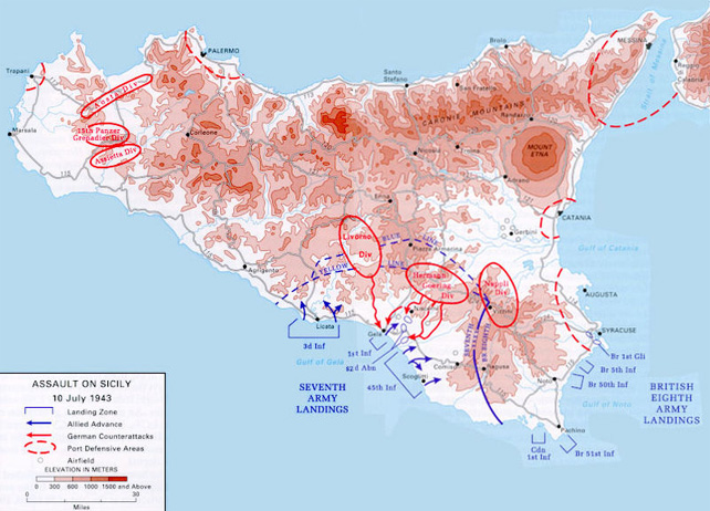 Высадка союзников в Сицилии