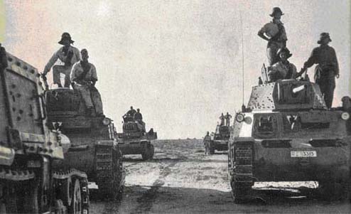 Итальянские танки в пустыне