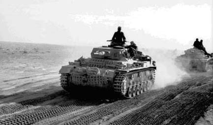 Немецкие танки в пустыне