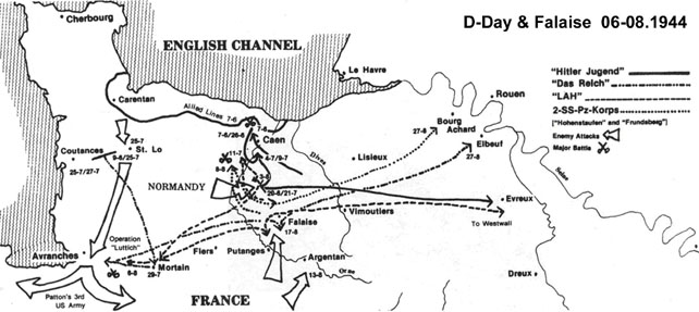 Боевые действия танковых дивизий СС в Нормандии в 1944
