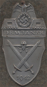 Нарукавный знак «Демянский щит 1942»