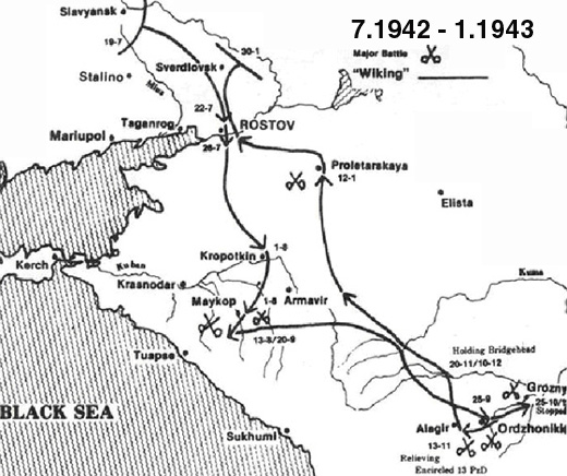 Боевые действия 5-й дивизии СС «Викинг» на Северном Кавказе