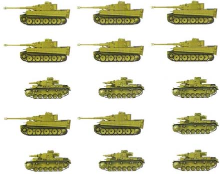 Рота 503-го тяжёлого танкового батальона в составе 10-й танковой дивизии в Северной Африке
