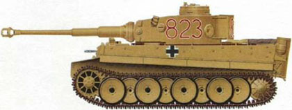 Тяжёлый танк «Тигр» Pz Kpfw VI E в составе 7-го танкового полка
