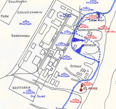 Операция «Хубертус»: 2-е наступление в районе завода «Баррикады»