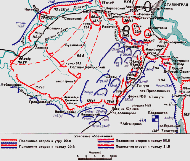 Боевые действия юго-западнее Сталинграда