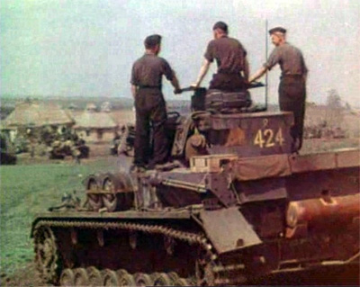 Танк Pz.Kpfw IV F2 №424 4-й роты II батальона