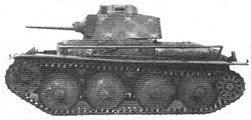 Легкий танк 38(t) Ausf A